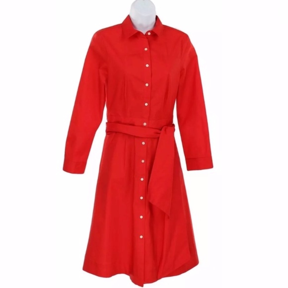 J.Crew Tie-waist shirtdress in cotton poplin - Picture 2 of 7